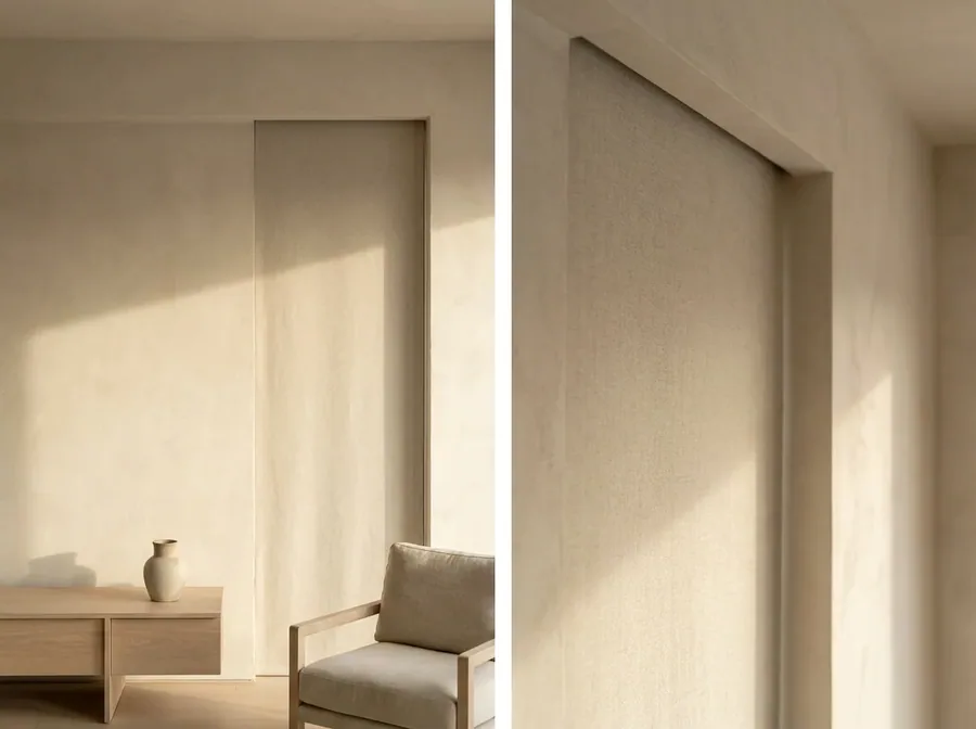 Concealed & recessed blinds fitted in a Campsbay home